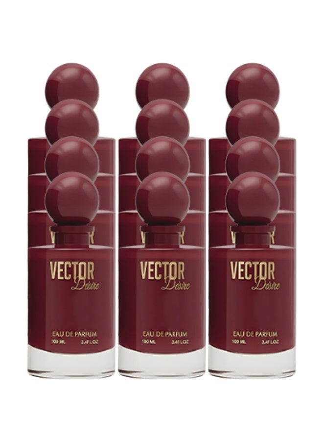 Vector 12 Pieces Vector Desire Perfume Red 100ml EDP - Image 1