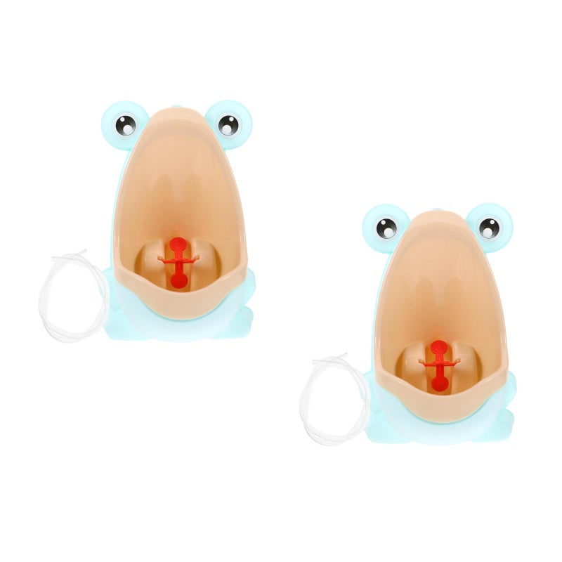 2 pcs Children Cartoon Pattern Standing Potty Toilet Urinal Potty Training Boy Pee Trainer for Boys (Light Green) - Image 3