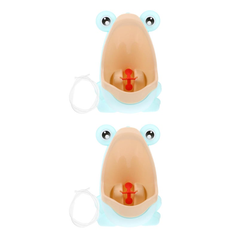 2 pcs Children Cartoon Pattern Standing Potty Toilet Urinal Potty Training Boy Pee Trainer for Boys (Light Green) - Image 5