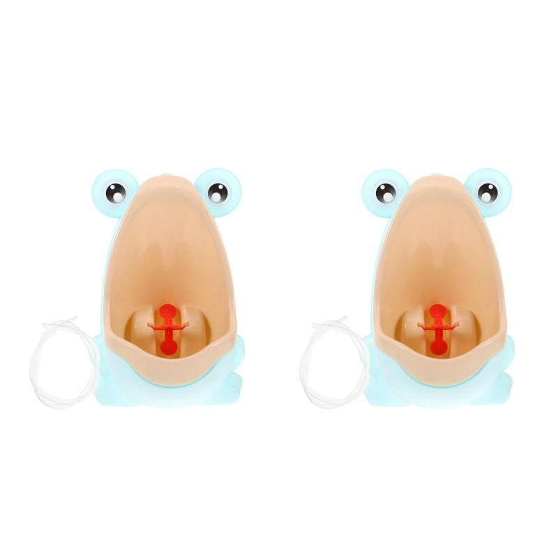 2 pcs Children Cartoon Pattern Standing Potty Toilet Urinal Potty Training Boy Pee Trainer for Boys (Light Green) - Image 4