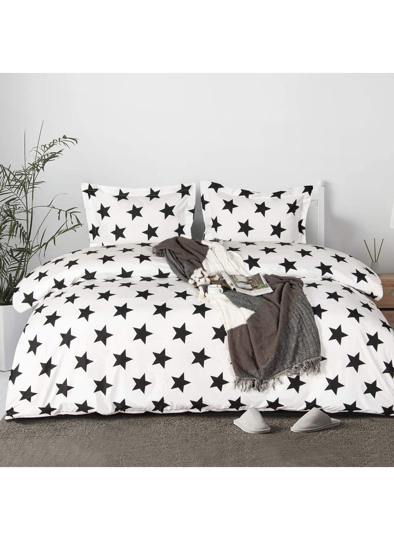 Texlux Texlux All Season Microfiber Reversable DuvetAC ComforterQuilt Star Print Single Size 60 Inch x 90 Inch  - Image 1