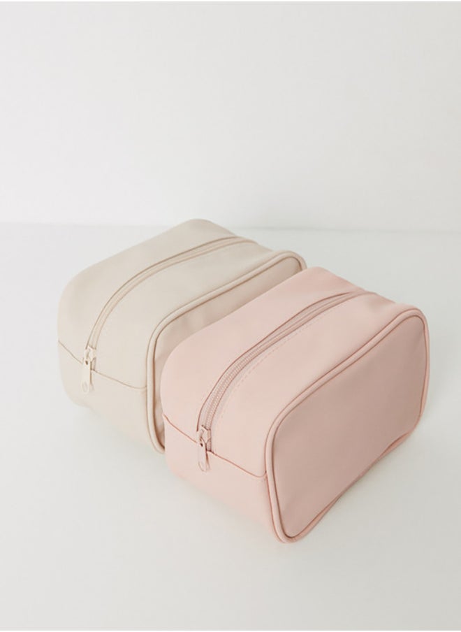 women'secret Pack Of 2 Small Pink And Beige Toiletry Bags  - Image 5