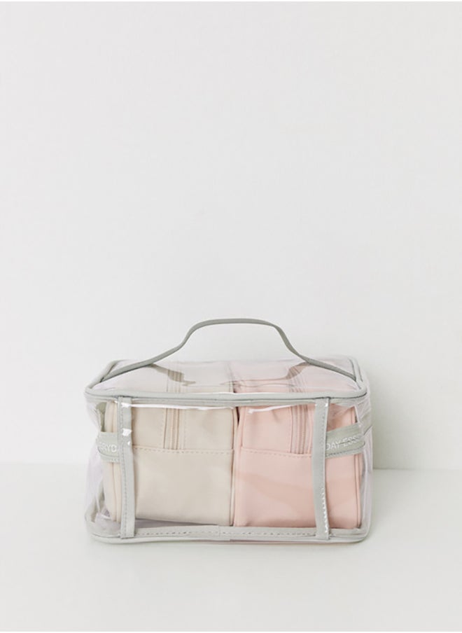 women'secret Pack Of 2 Small Pink And Beige Toiletry Bags  - Image 3
