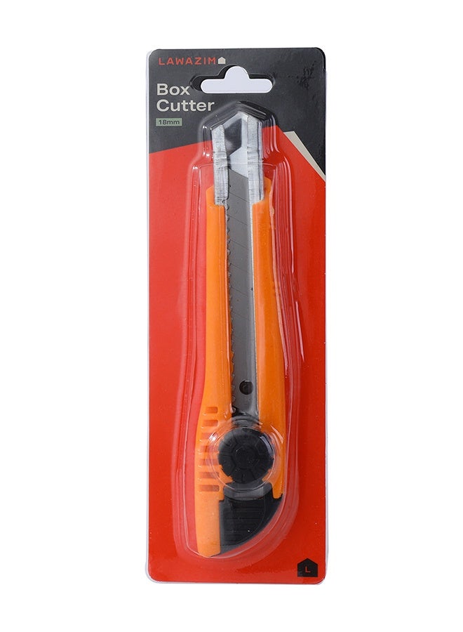 LAWAZIM Box Cutter - 18mm - Retractable Utility Knife with Dial Lock, Snap-Off Blade Cutter, Precision Cutting Tool for Cardboard, Paper, Fabric, DIY and Packaging Use - Image 5