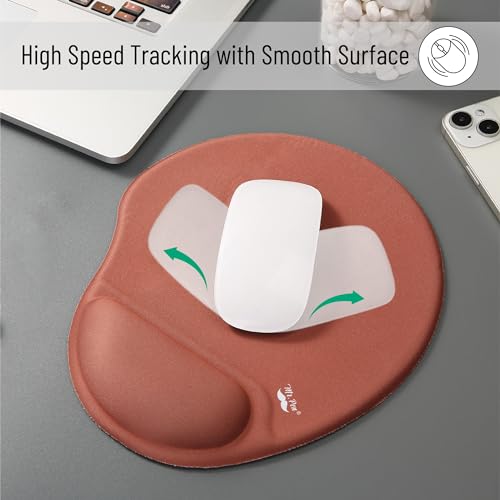 Mr. Pen Ergonomic Mouse Pad with Wrist Support, Brown - Image 3