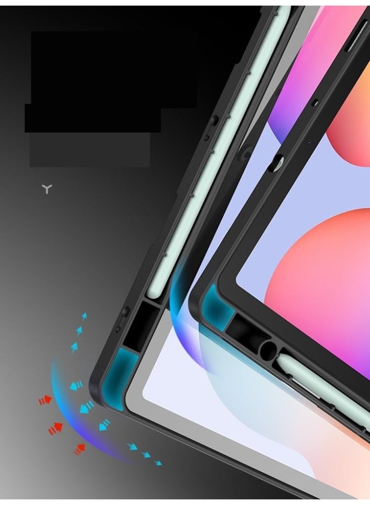 عام غطاء أكريليك لسامسونج تاب S11 الترا 14.6 بوصة، شفاف، مضاد للسقوط، قابل للإزالة، مع فتحة. - Image 4