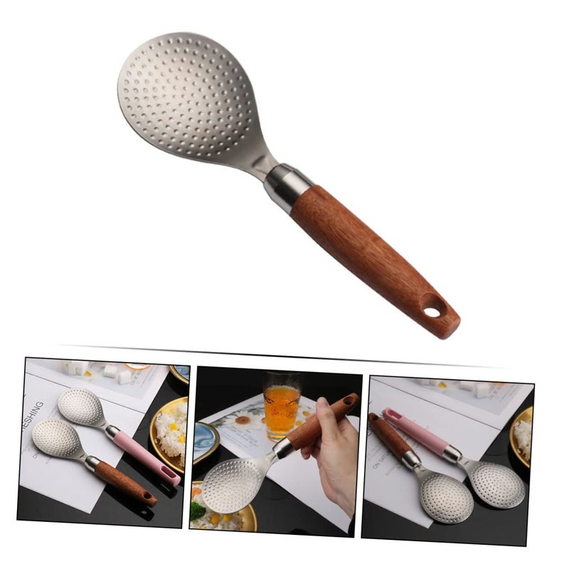 Stainless Steel Rice Paddle Spoon Kitchen Serving Scoop Compact Easy to Clean - Image 4