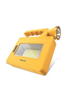 GOLD MEDAL Goldmedal Trippo 10W LED IP54 Protection Solar Rechargeable Flood with Torch Cool Daylight 6500K Red Blue Pack of 1 Three Modes Lighting 750 Lumens Monocrystalline Solar Panel  - Image 1