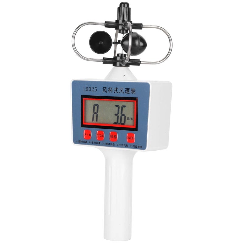 Digital LCD Handheld Wind Speed Meter Anemometer ABS Material For Geography Hing - Image 3