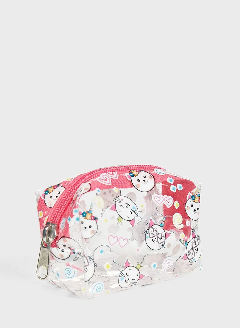 DeFacto Printed Cosmetic Bag