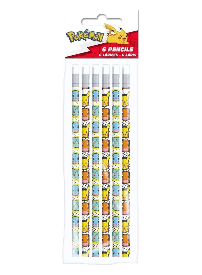 Pokemon Set 6 Pencils - Image 1