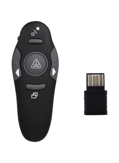قلم مؤشر ليزر لاسلكي 2.4 جيجاهرتز بمنفذ USB للتحكم في العروض والماوس – موديل GC863