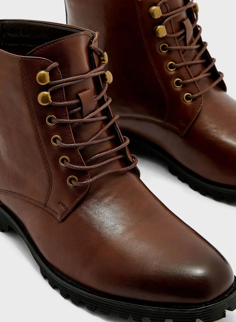 Robert Wood Laced Up Smart Boots