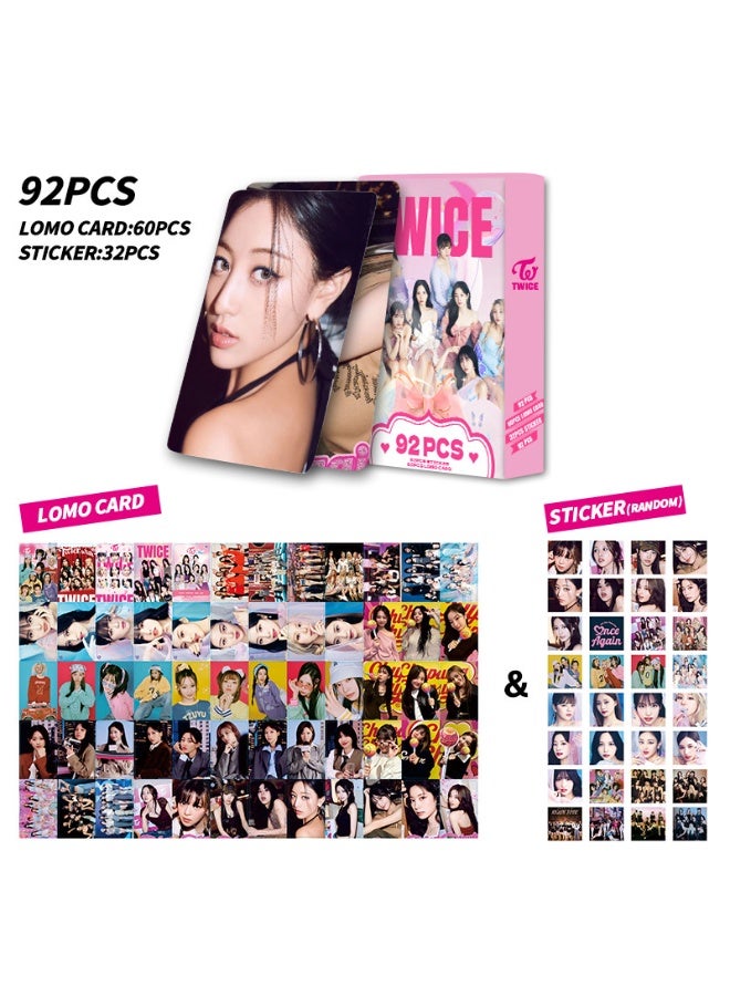 NIBEMINENT 92 قطعة بطاقات ليمو Kpop TWICE لهدايا مجموعة المعجبين - Image 2