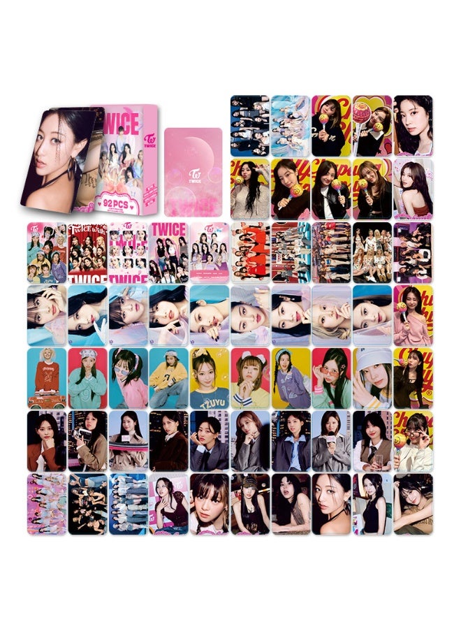 NIBEMINENT 92 قطعة بطاقات ليمو Kpop TWICE لهدايا مجموعة المعجبين - Image 3
