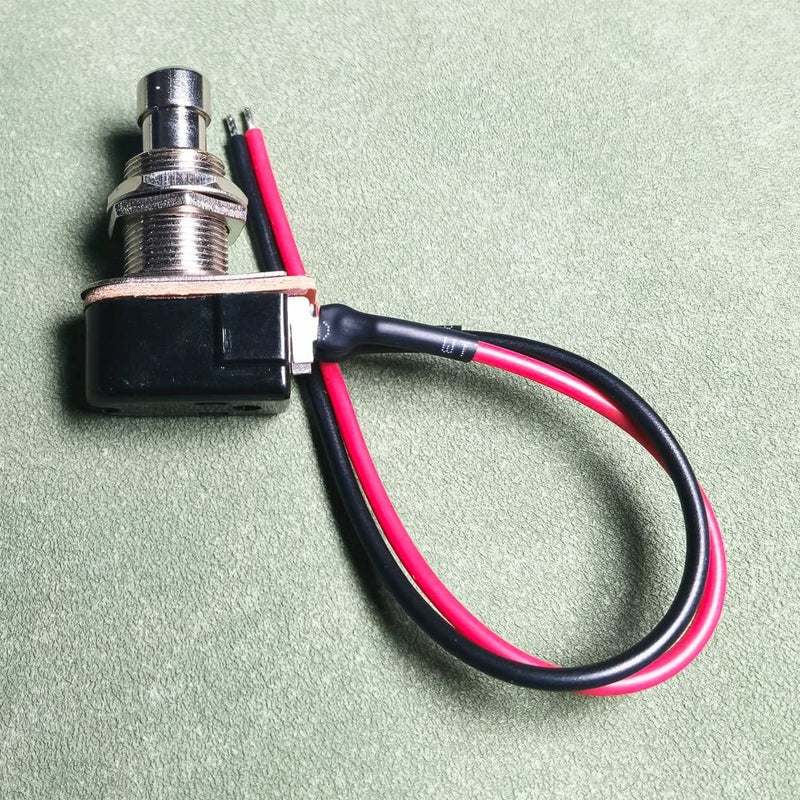 Gebildet 2 Pieces Momentary Soft Touch Prewired Foot Switch SPST, Button Foot Switch Normally Open Pedal Box Push Button Foot Switch 2 Pin for Guitar Effects Pedal - Image 3