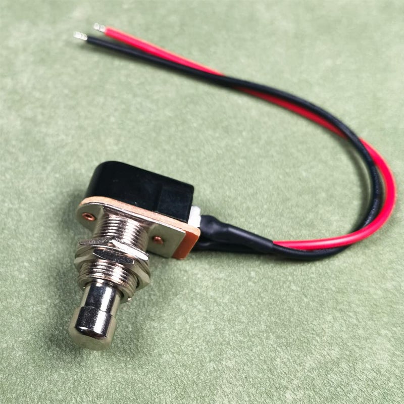 Gebildet 2 Pieces Momentary Soft Touch Prewired Foot Switch SPST, Button Foot Switch Normally Open Pedal Box Push Button Foot Switch 2 Pin for Guitar Effects Pedal - Image 2