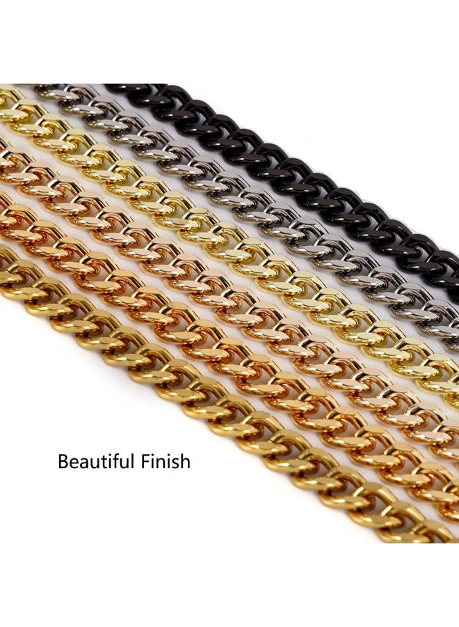 Xiazw 47'' Light Metal Crossbody Purse Chain Straps Replacement for Bag Handbag (Antique Gold) - Image 4