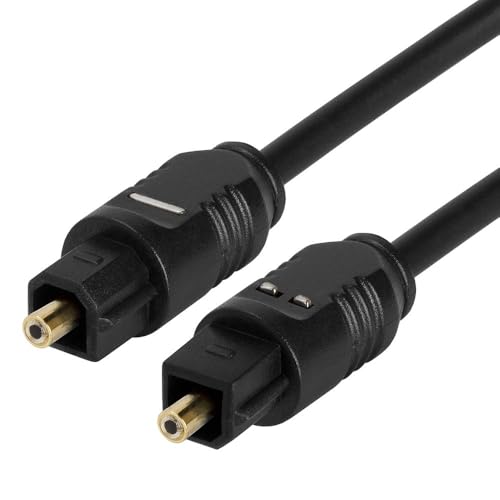 Cmple - Optical Audio Cable 3ft - Slim Fiber Optic Cable Ultra-Thin Gold Plated Toslink Cable Digital S/PDIF Audio For Soundbar Av Receivers, TV Sound Bar, Game Console Slim Optical cord - Image 3