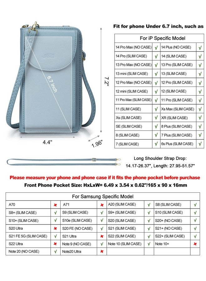 S-ZONE Small Crossbody Bags For Women Cell Phone Purse Rfid Blocking Wallet Purses With Credit Card Slots - Image 3