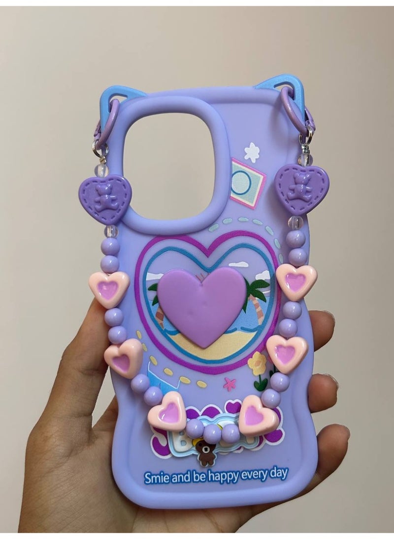 A new cartoon-style back cover in the shape of a heart with the word "BABY" on it, compatible with the Oppo A5X phone. - Image 2