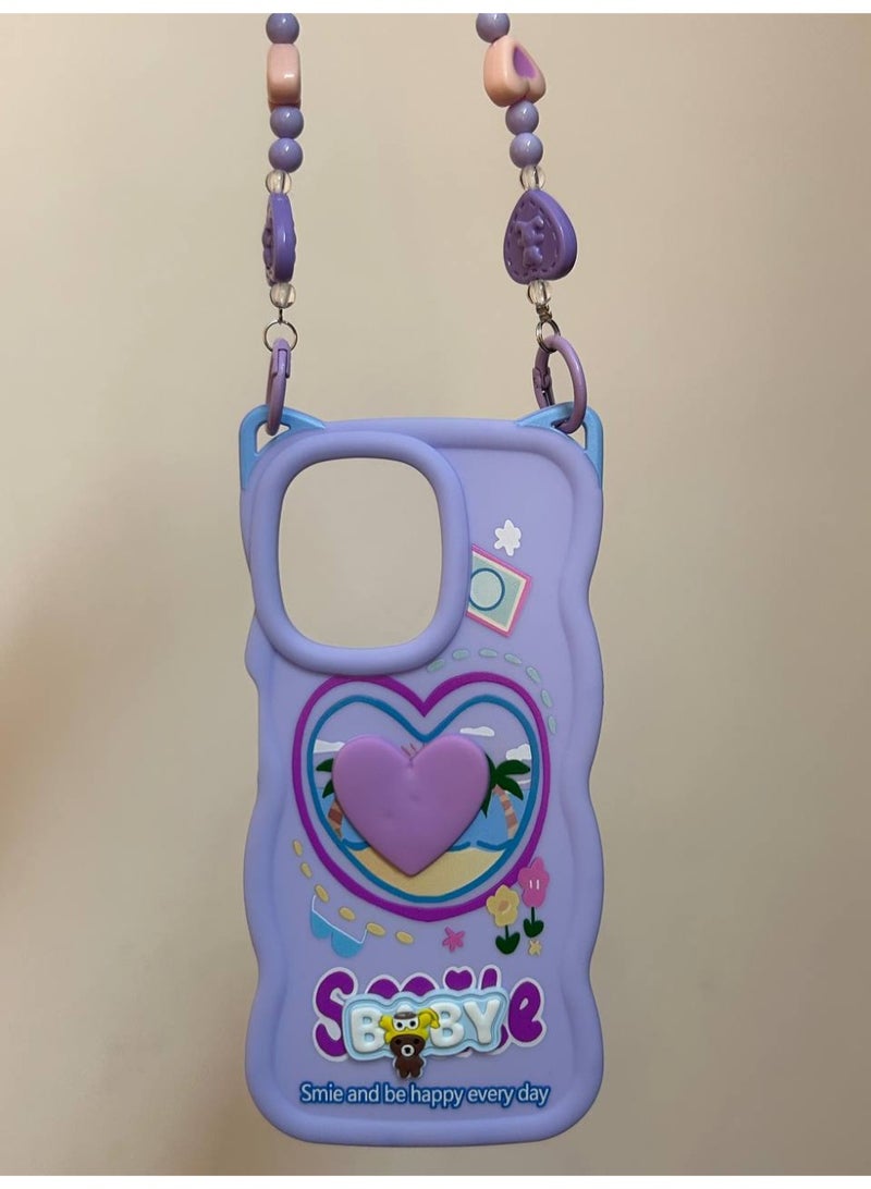 A new cartoon-style back cover in the shape of a heart with the word "BABY" on it, compatible with the Oppo A5X phone. - Image 1