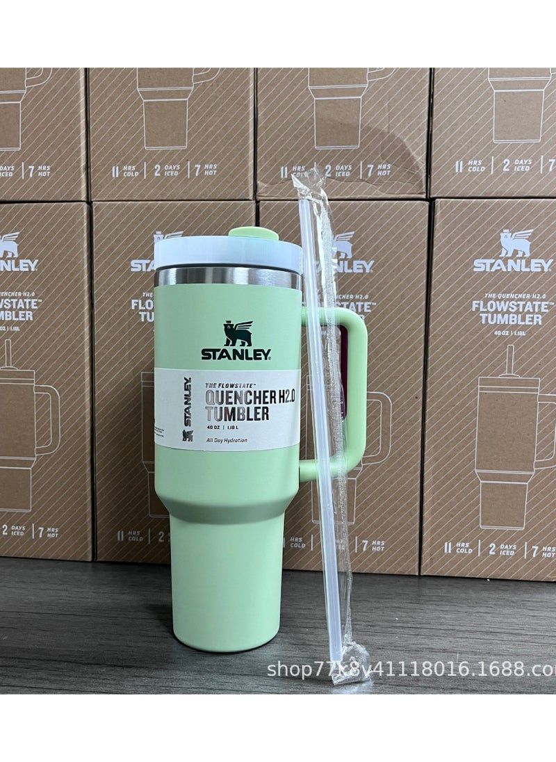 Stanley - Quencher H2.0 FlowState Stainless Steel Vacuum Insulated Tumbler with Lid and Straw for Water, Iced Tea or Coffee, Smoothie and More 40oz/1.18l - Image 1