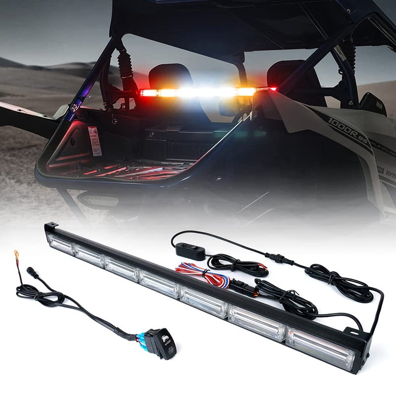 Xprite 30 UTV RZR Chase Strobe Flashing Light Bar with Brake Reverse Turn Signal Rear Safety Lightbar for Polaris XP 1000 900 CanAm Maverick X3 SxS Yamaha ATV Off Road RYWWWYR - Image 2