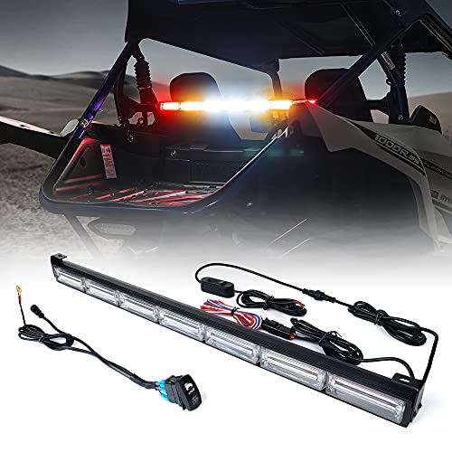 Xprite 30 UTV RZR Chase Strobe Flashing Light Bar with Brake Reverse Turn Signal Rear Safety Lightbar for Polaris XP 1000 900 CanAm Maverick X3 SxS Yamaha ATV Off Road RYWWWYR - Image 1