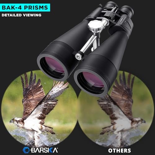 BARSKA AB11184 Gladiator 20-140x80 Zoom Binoculars (Green Lens) Black - Image 3