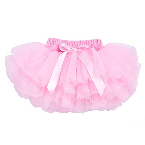 Jane Shine Baby Girls Tutu Skirt, Infant Tulle Tutus, Newborn Soft Skirts for Toddlers Pink - Image 1