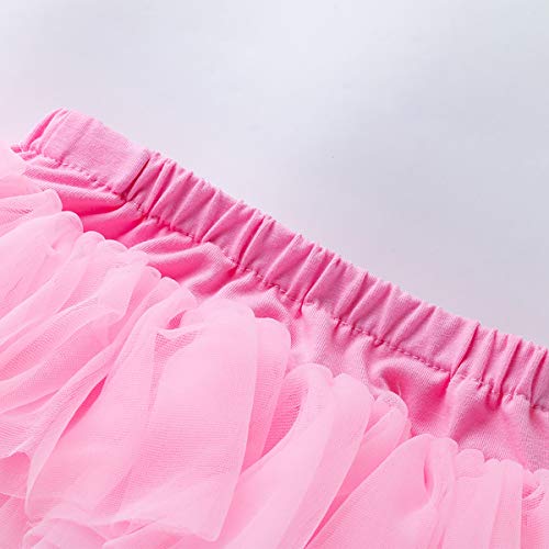 Jane Shine Baby Girls Tutu Skirt, Infant Tulle Tutus, Newborn Soft Skirts for Toddlers Pink - Image 4