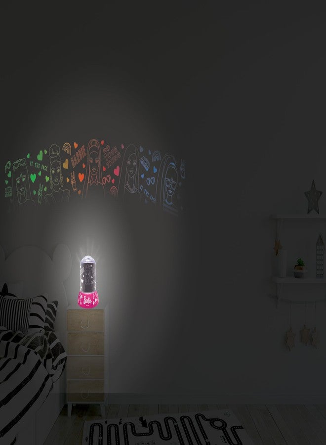 LEXiBOOK, Mattel Barbie, Night Light with Projection and Sound Effects Barbie, Pink, NLJ035BB - Image 3