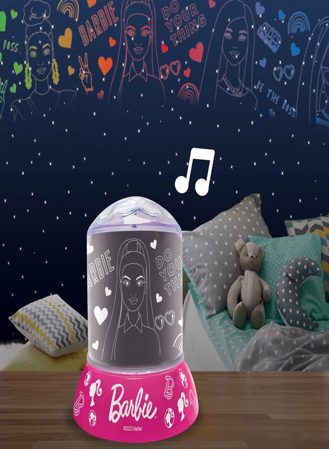 LEXiBOOK, Mattel Barbie, Night Light with Projection and Sound Effects Barbie, Pink, NLJ035BB - Image 2