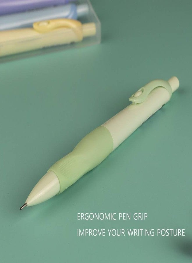 Idcrea Cute Mechanical Pencil Set 4 0.7 mm Leads Pencils 4 Casess Leads 2 Erasers for Student - Image 3