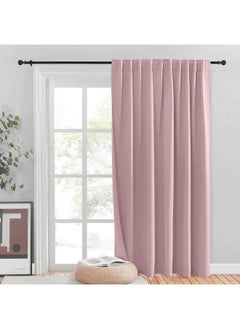 Intex Curtains House INtex curtains house Blackout Blinds - Sliding Door Insulated Wide Curtains -Thermal insulated fabric for room darkening and blind glass doors with two hanging options  - Image 1