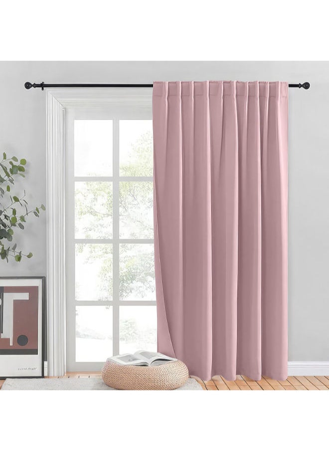 Intex Curtains House - INtex curtains house Blackout Blinds - Sliding Door Insulated Wide Curtains -Thermal insulated fabric for room darkening and blind glass doors with two hanging options - Image 1