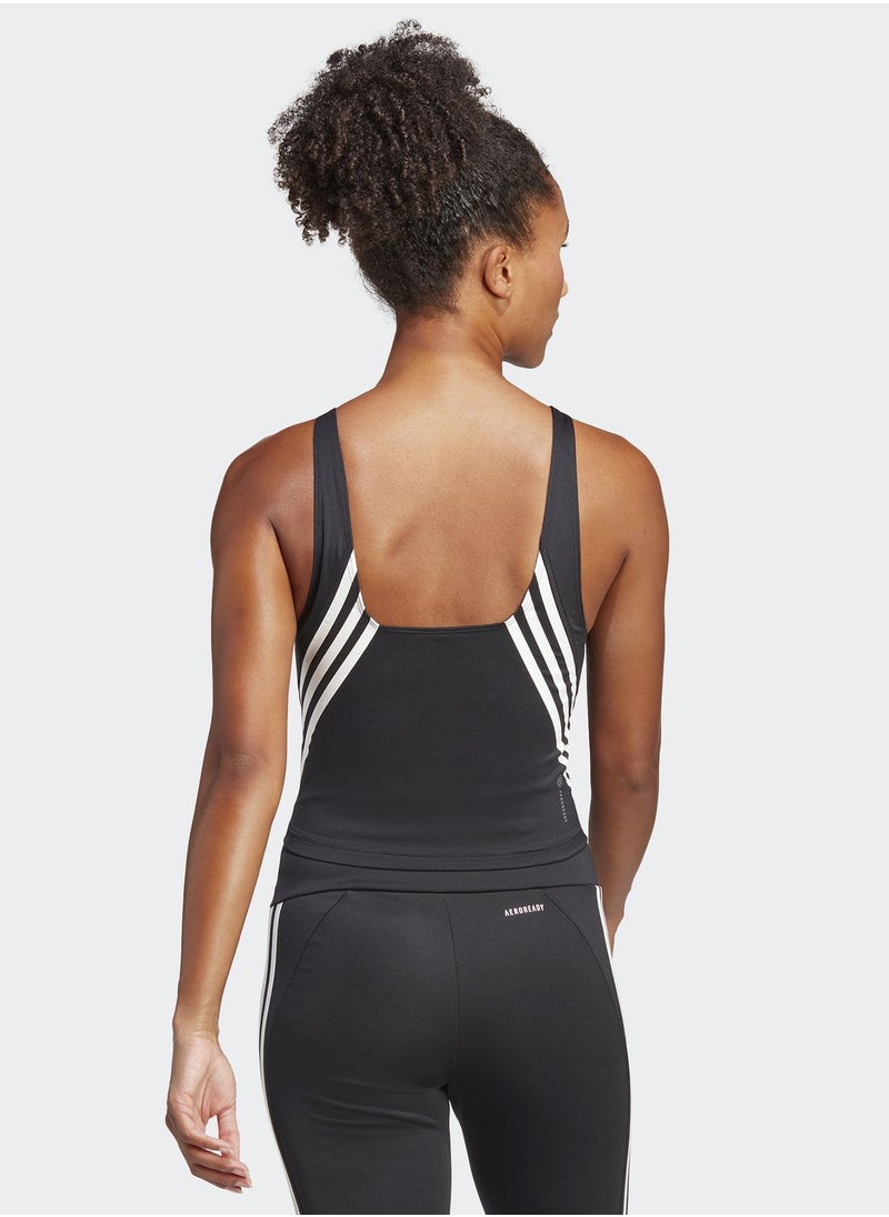 Adidas - 3 Stripe Train Icons Tank - Image 1