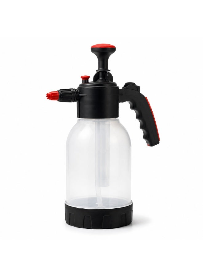 Manual Hand Pressure Sprinter Pump Sprayer with Adjustable Brass Nozzle for Watering Garden Plants & Home Greenhouses - Size 2 Liters - Image 1