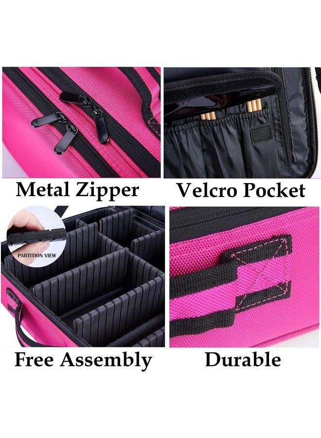 EZLOOT Multi Functional Cosmetic Organizer Travel Toiletry Vanity Bag (2 Layer) - Image 4