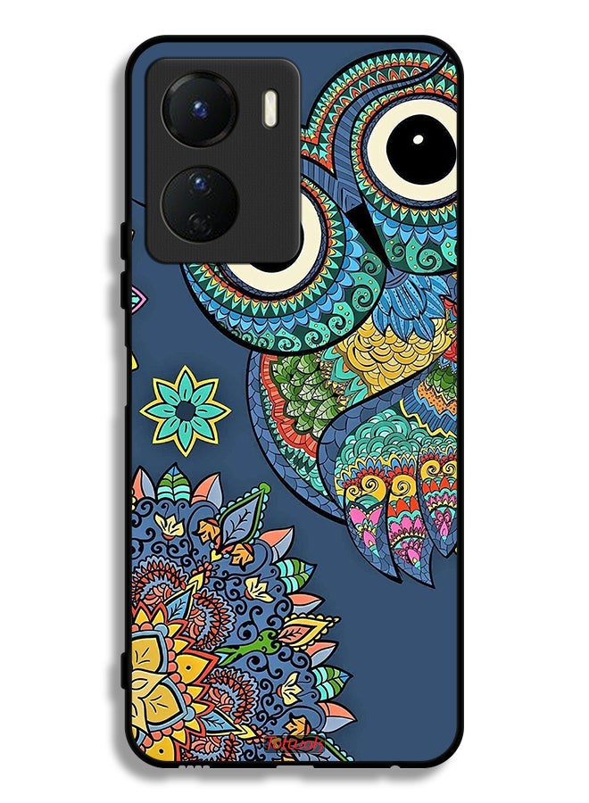 Tolwak Vivo Y16 Protective Case Cover Floral Owl - Image 1