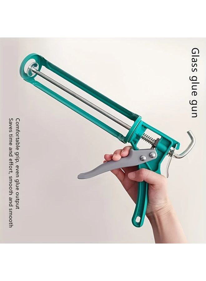1PC Green Automatic Caulking Gun For Glass Adhesive And Sealant Smooth Finish - Image 2