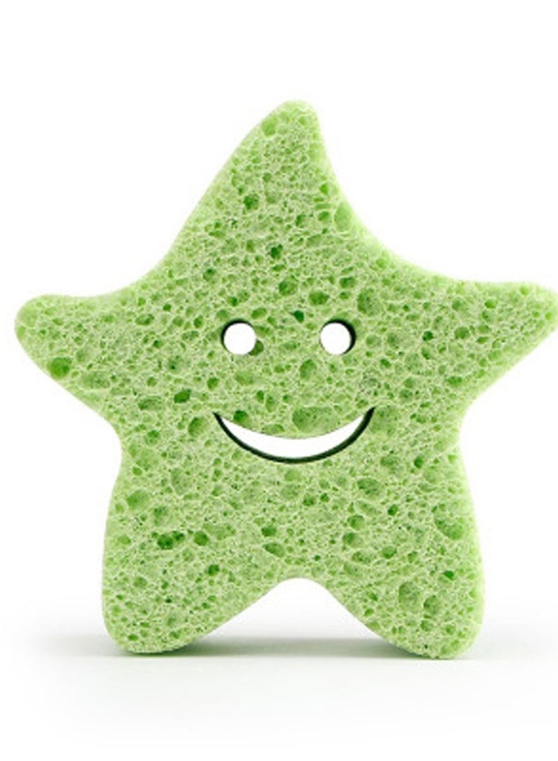 SYOSI 4 Pack Premium Bath Sponge, Bath Foam Rub Shower Sponge, Soft Cotton Scrubber Bath Brush Rubbing Towel for Toddler Infant Newborn Great for Sensitive Skin - Image 4