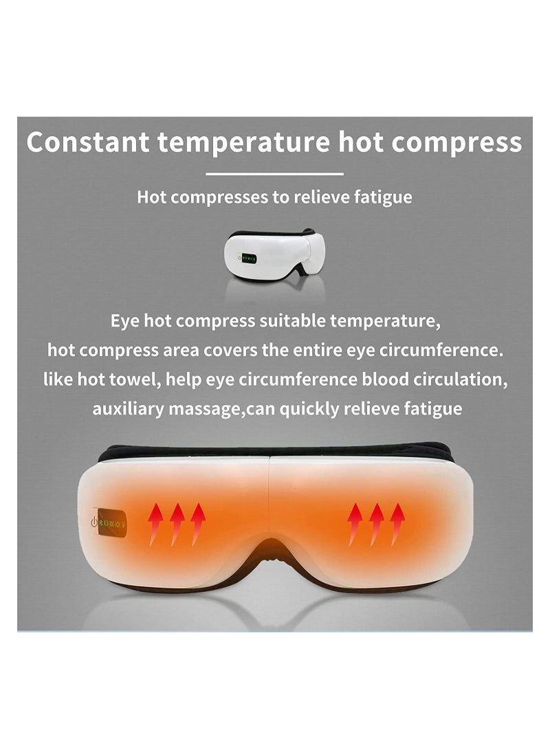 Generic Eye Fatigue Relief Foldable Eye Massager with Heat, Compression, Air Pressure, and Vibration Massage - Adjustable 5 Modes, Bluetooth Music, USB Rechargeable  - Image 5