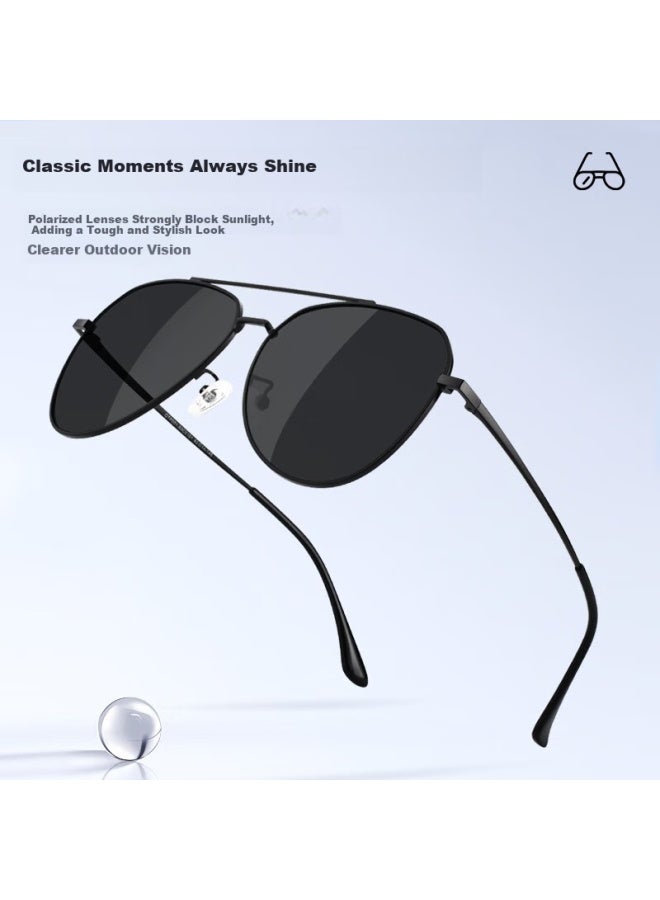 Oona Ouna Doctor Gl Classic Aviator Sungl, Polarized Sungl Gl, Driving Anti-glare Frog-eye Gl, Black - Image 2