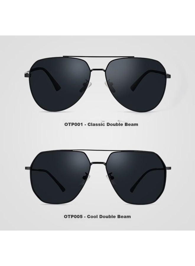 Oona Ouna Doctor Gl Classic Aviator Sungl, Polarized Sungl Gl, Driving Anti-glare Frog-eye Gl, Black - Image 3