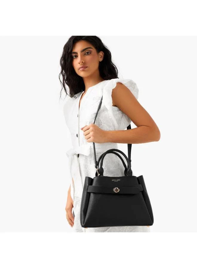 Luella Grey Luella Gey-Roxy-Tote bag-W/belt lock highlight-Black-Q3-SS26
