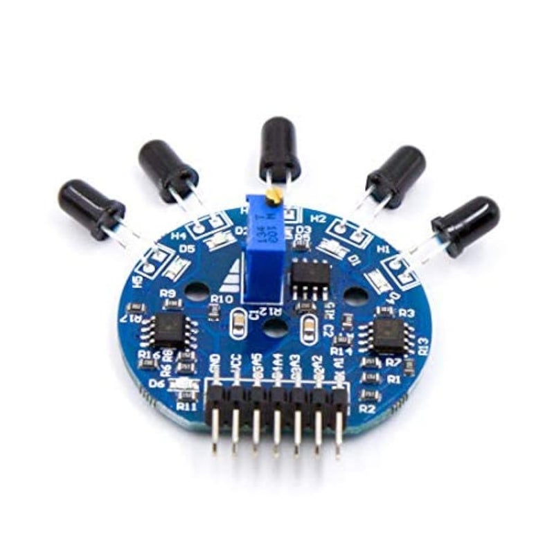 5 Channel Flame Sensor Module for Robot Fire Alarm
