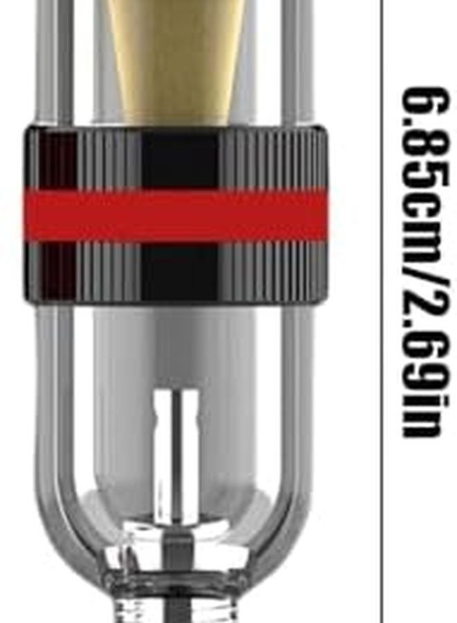 Black Airbrush Filter Water Oil Separator Quick Release Compressor Accessory - Image 3