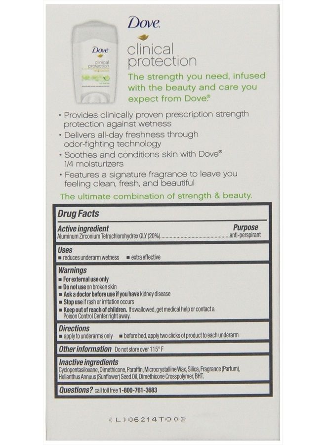Dove مضاد التعرق للحماية السريرية، أساسيات باردة، 1.7 أونصة (عبوة من 1) - Image 4